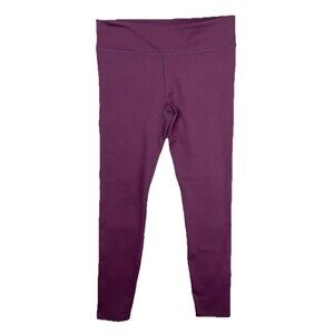 Fabletics Define Mid-Rise Capris Womens Medium Dark Eggplant Stretch Workout